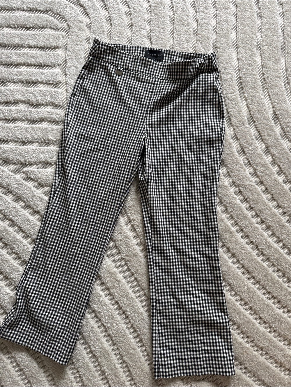Premise Black and White Gingham Pants